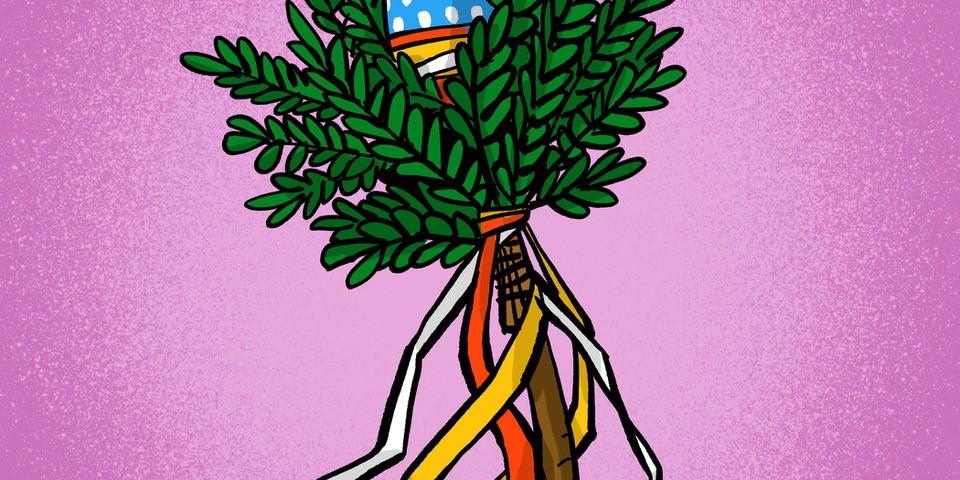 familien234 Symbole Palmsonntag Palmstock