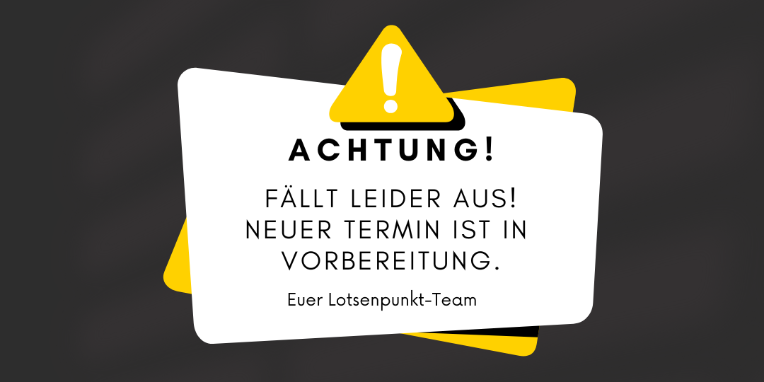 Aufkleber FÄLLT AUS
