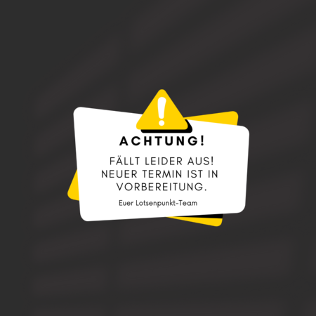Aufkleber FÄLLT AUS
