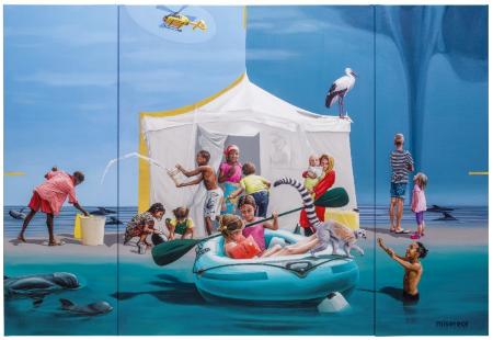 Fastentuch2026 Bild: Konstanze Trommer (c) Misereor In: Pfarrbriefservice.de Fastentuch2026