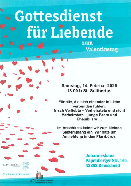 Gottesdienst für Liebende zum Valentienstag