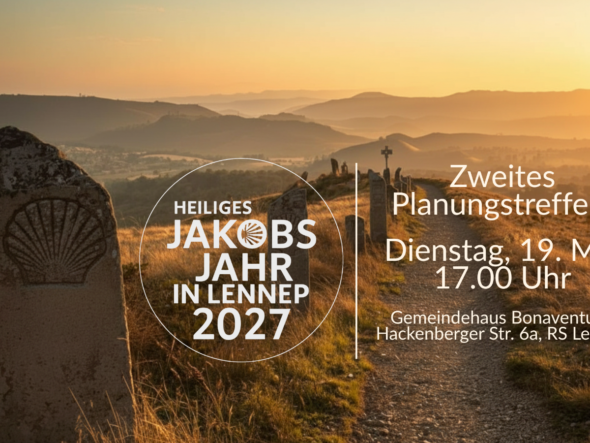 Jakobsweg-Pilgerbanner mit Muschel