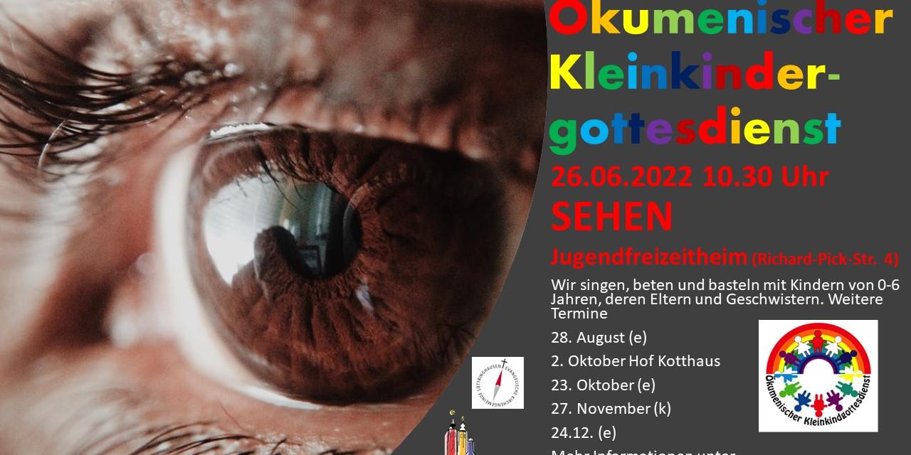 Ökumenischer Kleinkinder-gottesdienst Plakat Sehen