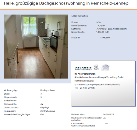 Dachgeschosswohnung