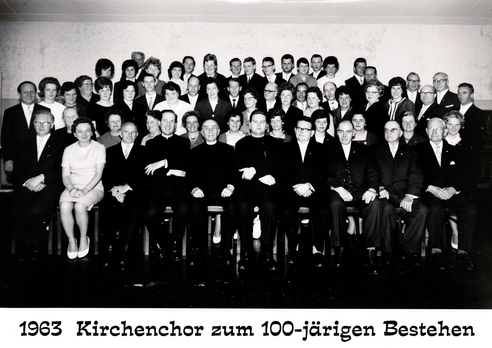 1963  Kirchenchor zum 100-jaehrigen Bestehen