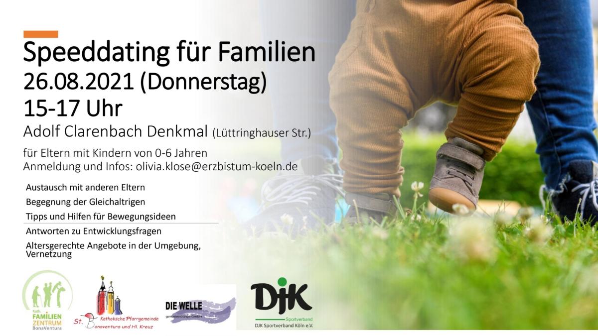 Speeddating für Familien werbung